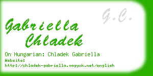 gabriella chladek business card